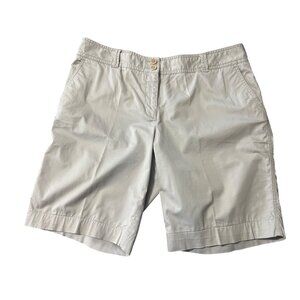 Talbots Womens Beige  shorts 14 Cotton/Spandex Stretch